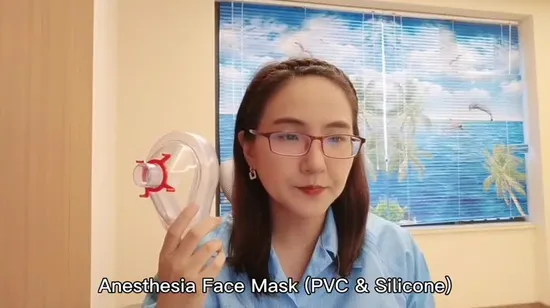 再利用可能な医療用シリコーン麻酔マスク工場成人用 M、サイズ 4# CE FDA 付き